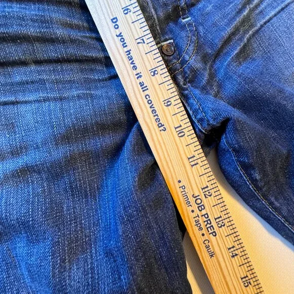 Boss Hugo Boss Jeans Mens Size 32 Button Fly Straight Leg Cotton Linen Blend - Picture 7 of 16